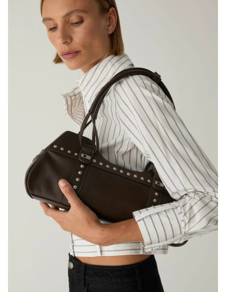 LAAGAM JANE BROWN LEATHER BAG