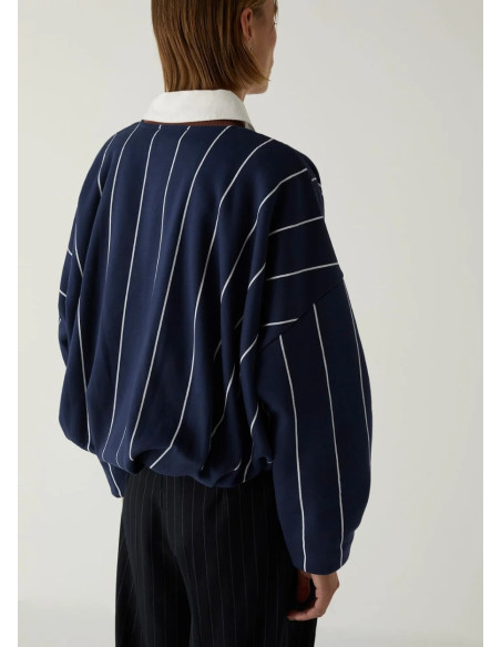 LAAGAM KELLY NAVY STRIPPED SWEATSHIRT