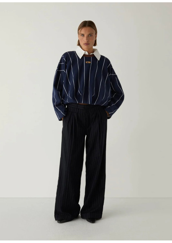 LAAGAM KELLY NAVY STRIPPED SWEATSHIRT
