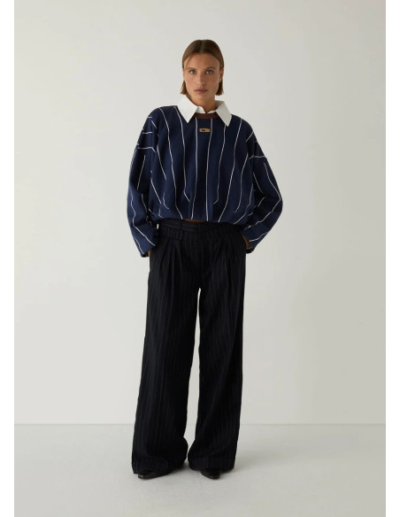 LAAGAM KELLY NAVY STRIPPED SWEATSHIRT