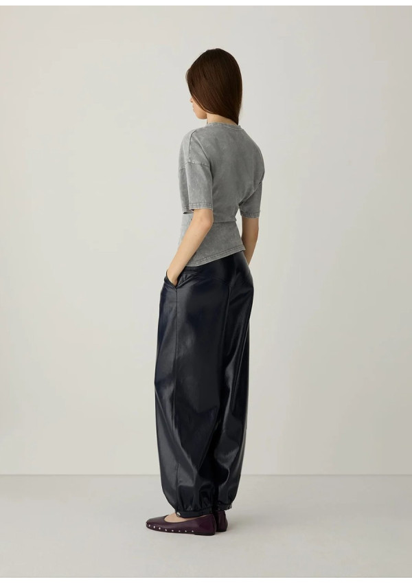 LAAGAM NAEVA GREY T-SHIRT