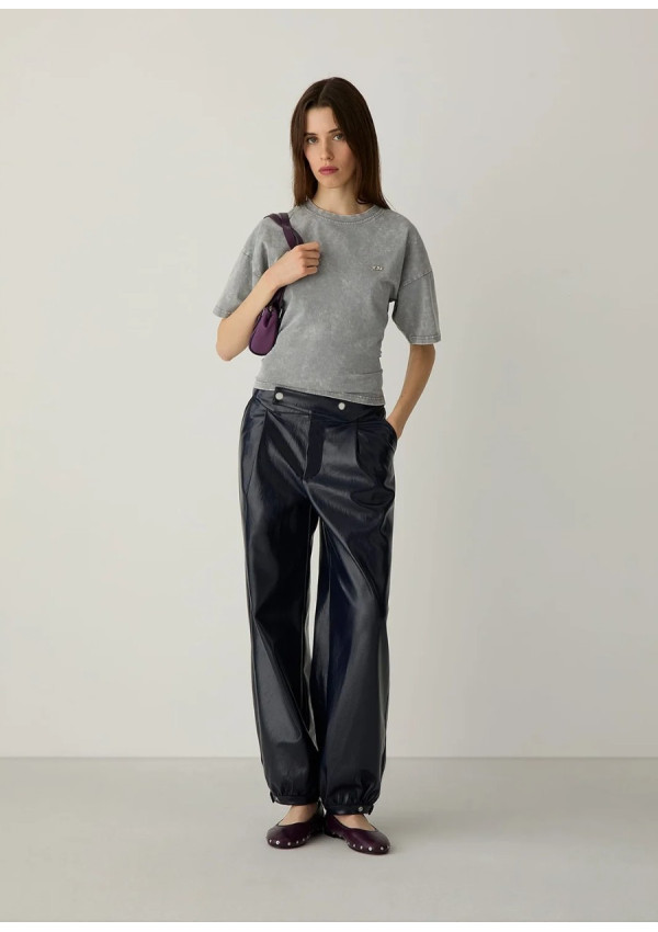 LAAGAM NAEVA GREY T-SHIRT