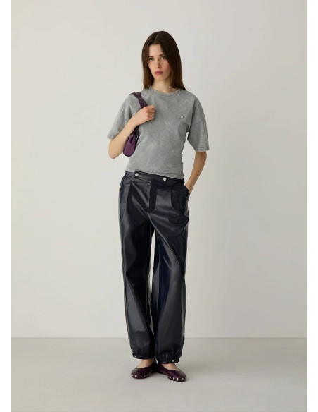 LAAGAM NAEVA GREY T-SHIRT