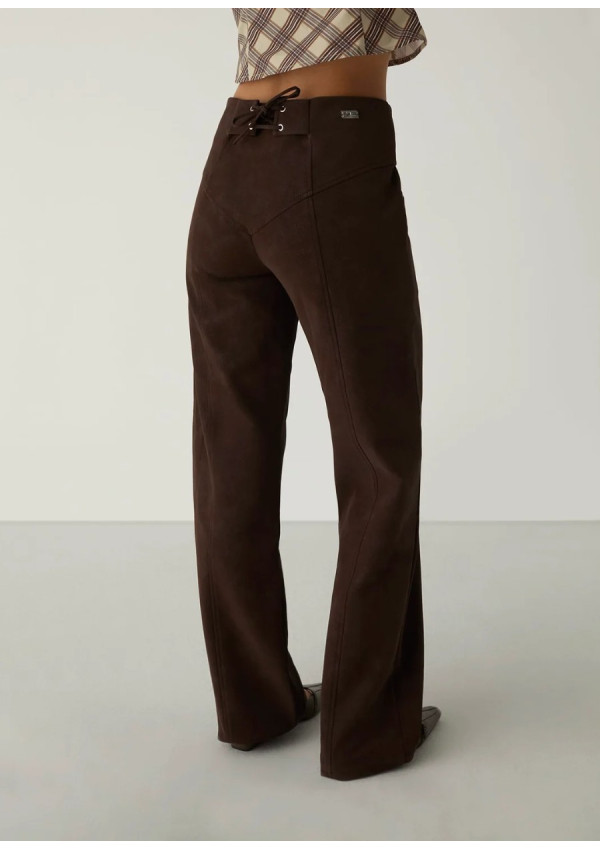 LAAGAM SELAH DARK BROWN PANTS