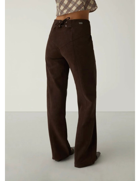 LAAGAM SELAH DARK BROWN PANTS