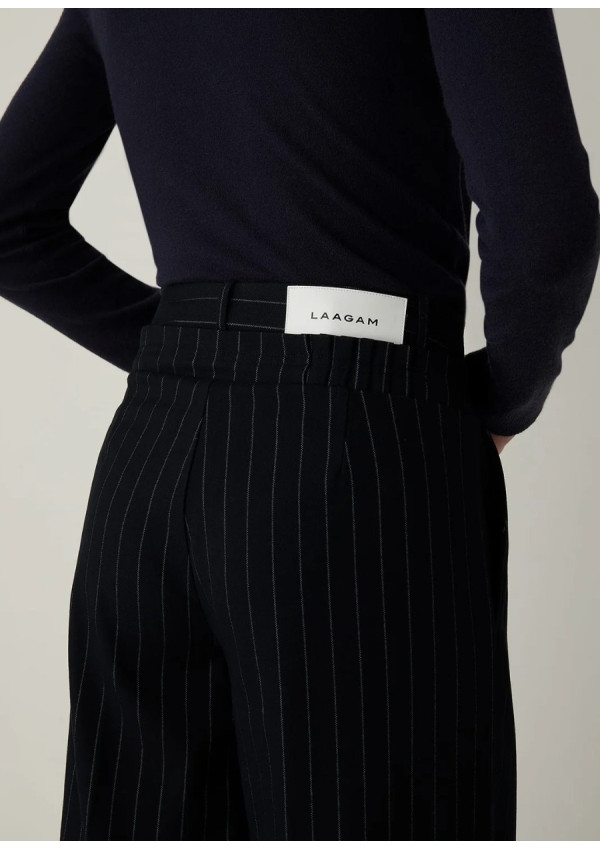 LAAGAM STELLA NAVY BLUE PANTS