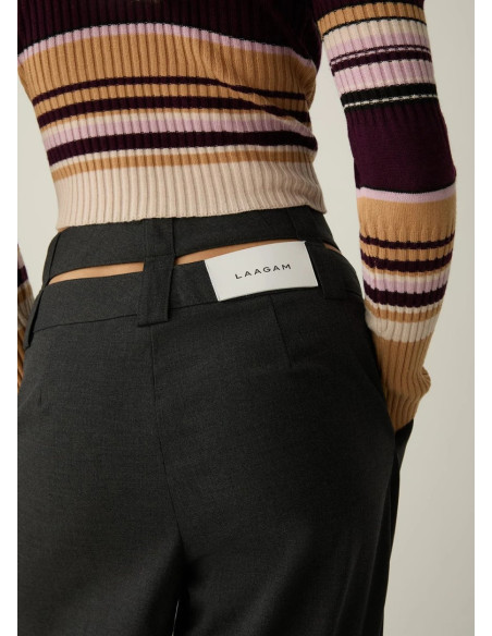 LAAGAM SMITH GREY TAILORED PANTS