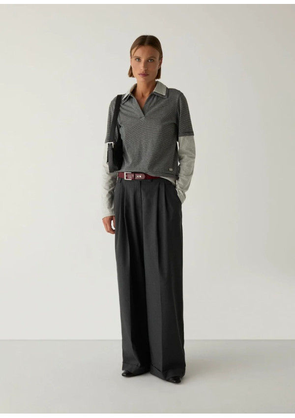 LAAGAM SMITH GREY TAILORED PANTS