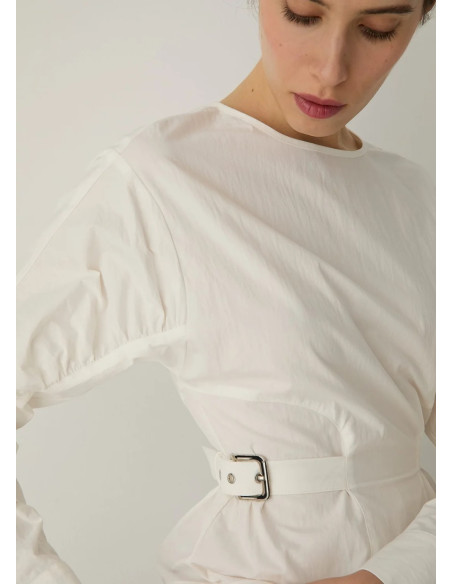 LAAGAM JAXE ECRU LONG SLEEVE BLOUSE