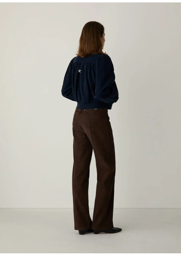 LAAGAM DARCY NAVY BOMBER JACKET