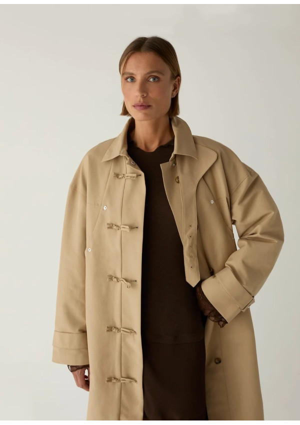 LAAGAM ANTWERP CAMEL TRENCH