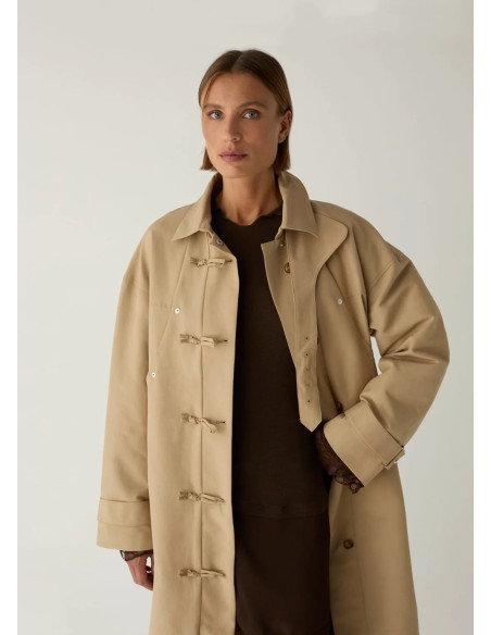 LAAGAM ANTWERP CAMEL TRENCH