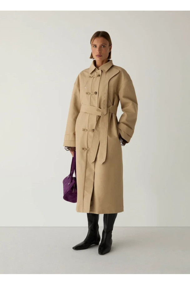 LAAGAM ANTWERP CAMEL TRENCH