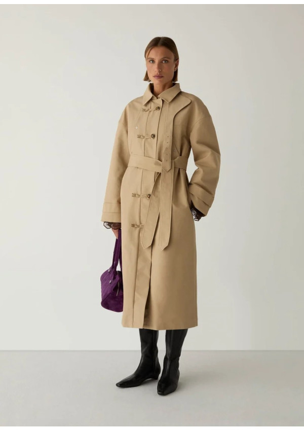 LAAGAM ANTWERP CAMEL TRENCH