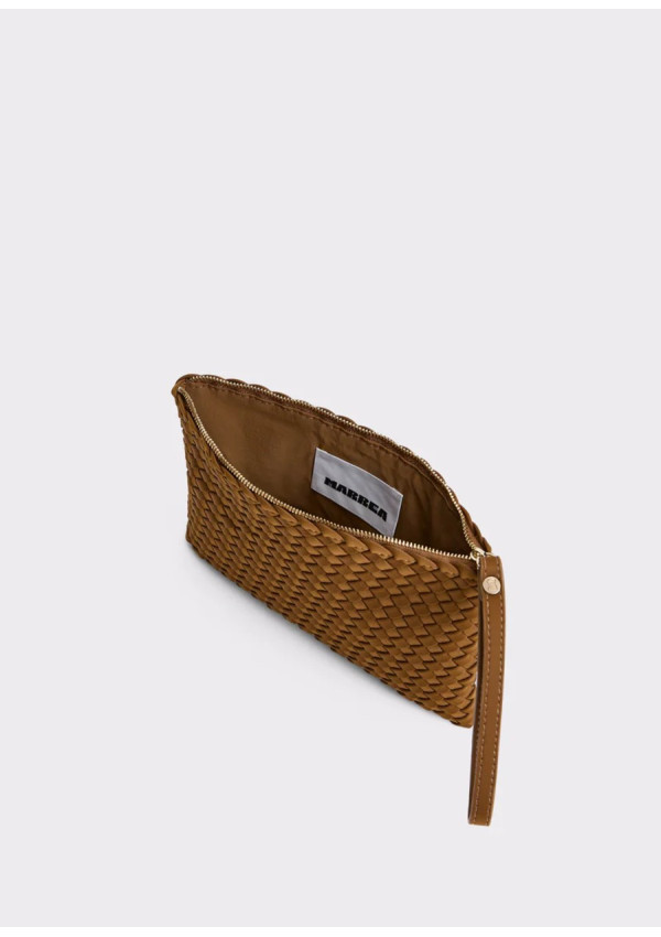 MY MARREA CLUTCH CARAMEL CAFE