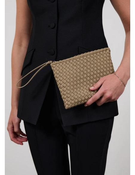 MY MARREA CLUTCH OYSTER GREY