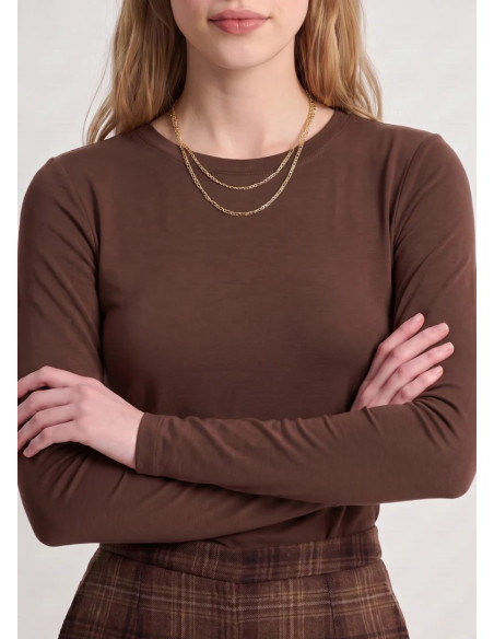 ARTLOVE CAMISETA MIRELINE MARRON
