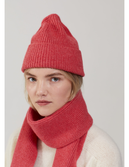 LE BONNET GORRO DE LANA FUCSIA