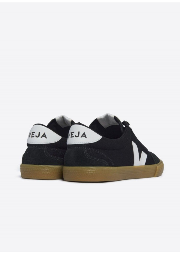 VEJA VOLLEY CANVAS BLACK WHITE NATURAL VEJA VOLLEY CANVAS BLACK WHITE NATURAL