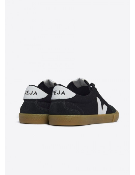 VEJA VOLLEY CANVAS BLACK WHITE NATURAL VEJA VOLLEY CANVAS BLACK WHITE NATURAL