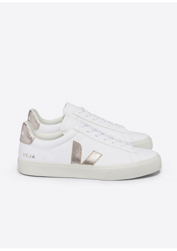 VEJA CAMPO LEATHER EXTRA WHITE PLATINE
