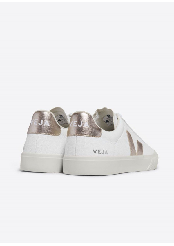 VEJA CAMPO LEATHER EXTRA WHITE PLATINE
