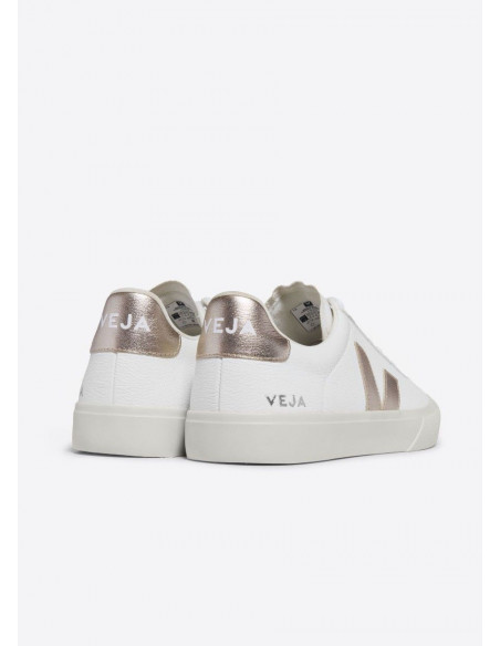 VEJA CAMPO LEATHER EXTRA WHITE PLATINE