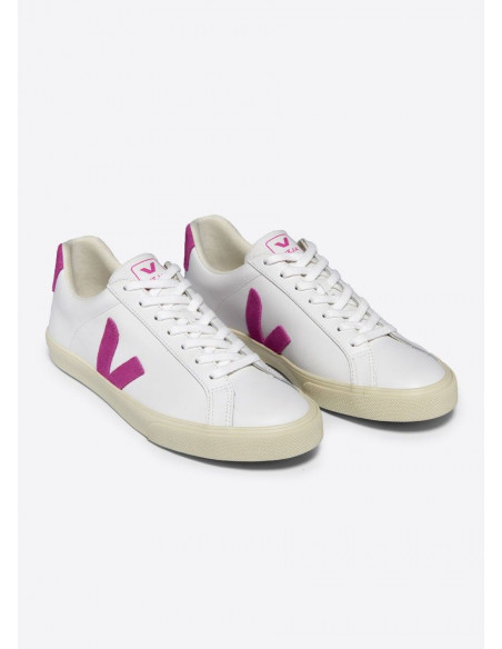 VEJA ESPLAR LEATHER EXTRA WHITE ULTRAVIOLET