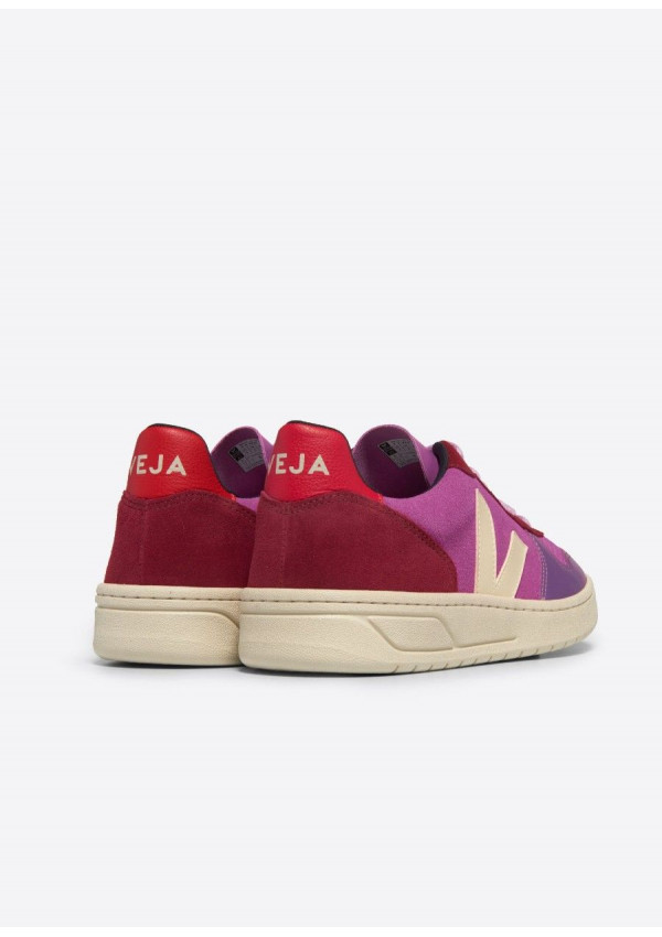 VEJA V-10 SUEDE MULTICO ULTRAVIOLET CALCAIRE