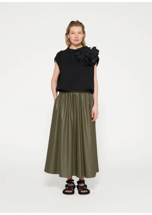 10DAYS FALDA VERDE PLEATED